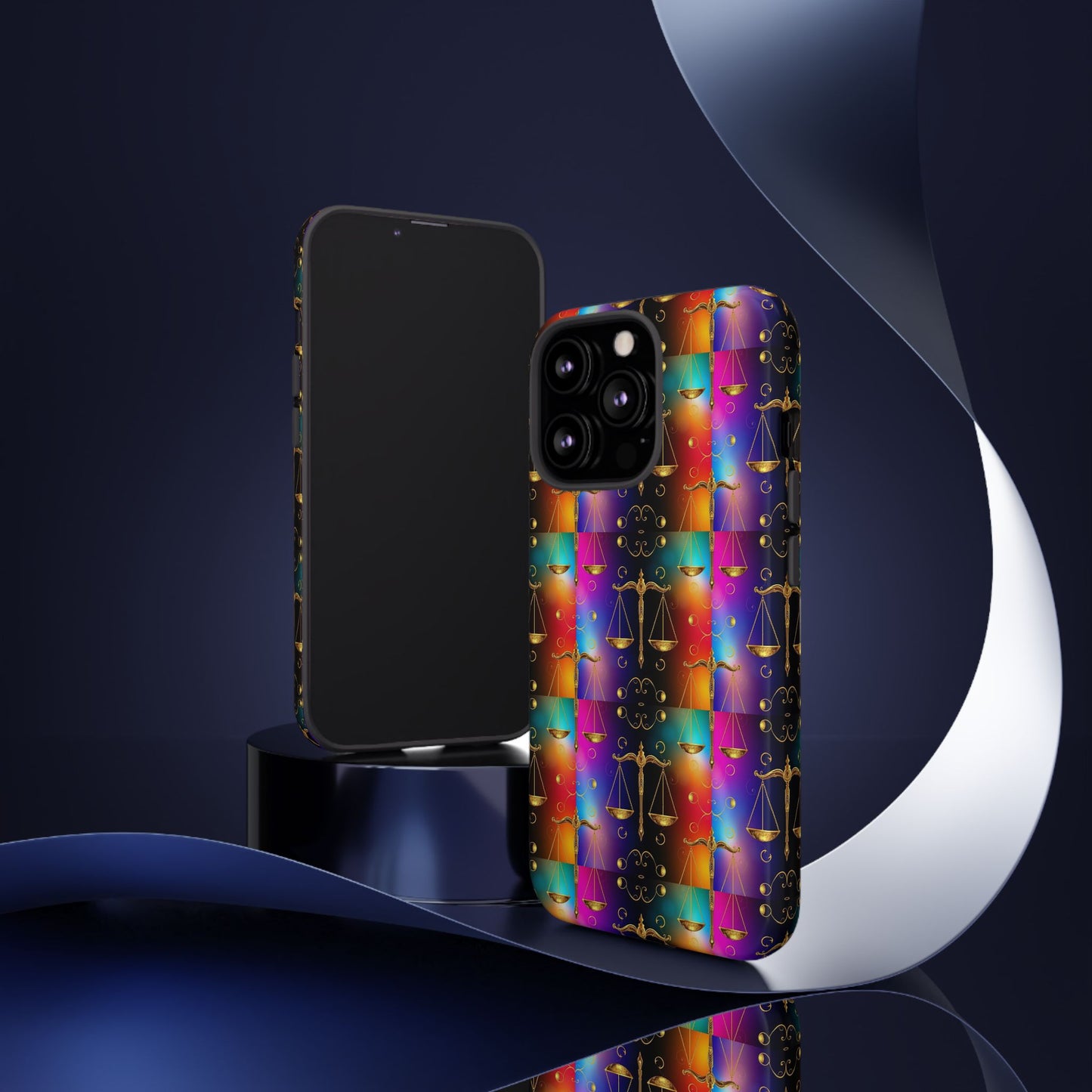 Tough Cases, Libra, Zodiac v1, Metal Pattern