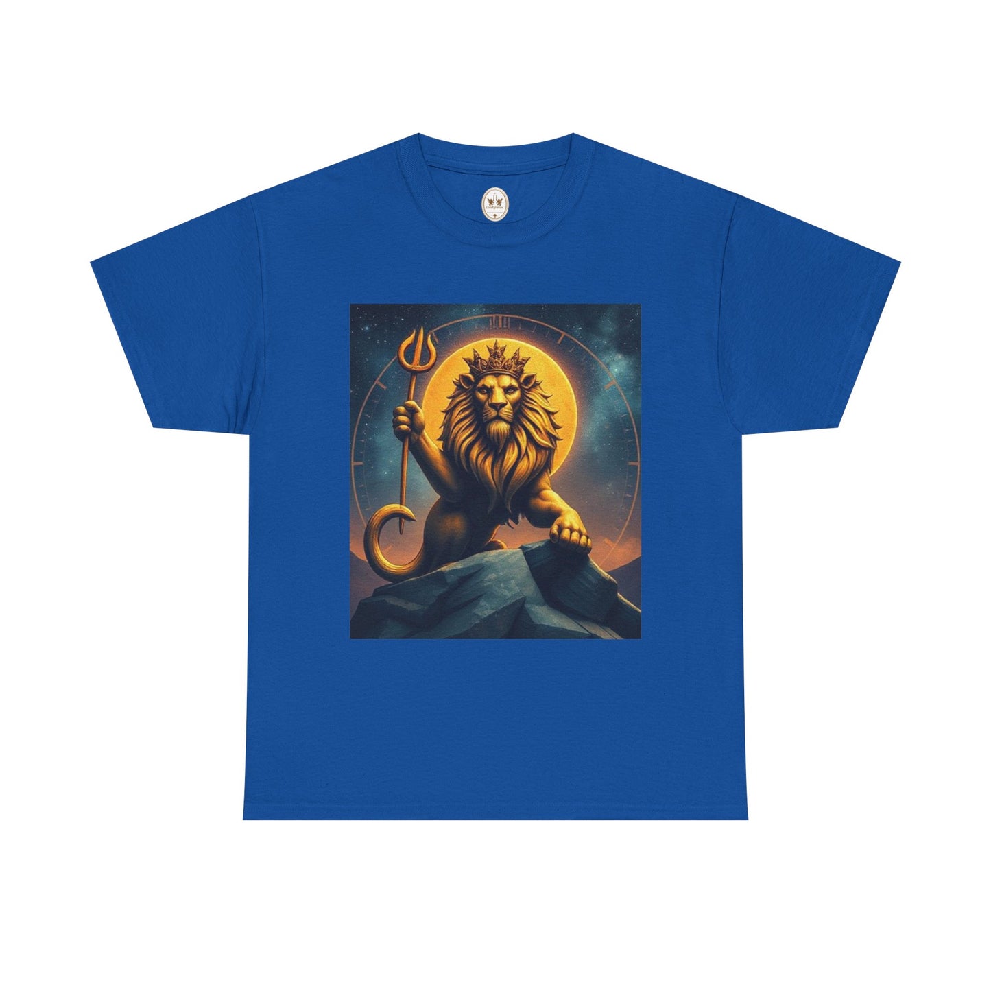 Unisex Heavy Cotton T-Shirt, King of Lion v3, Leo Zodiac Design