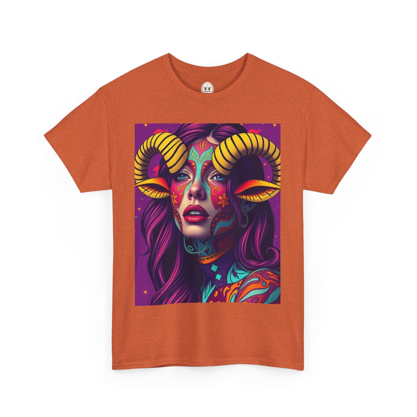 Unisex Heavy Cotton T-Shirt, Taurus, Zodiac v2, Sexy Art