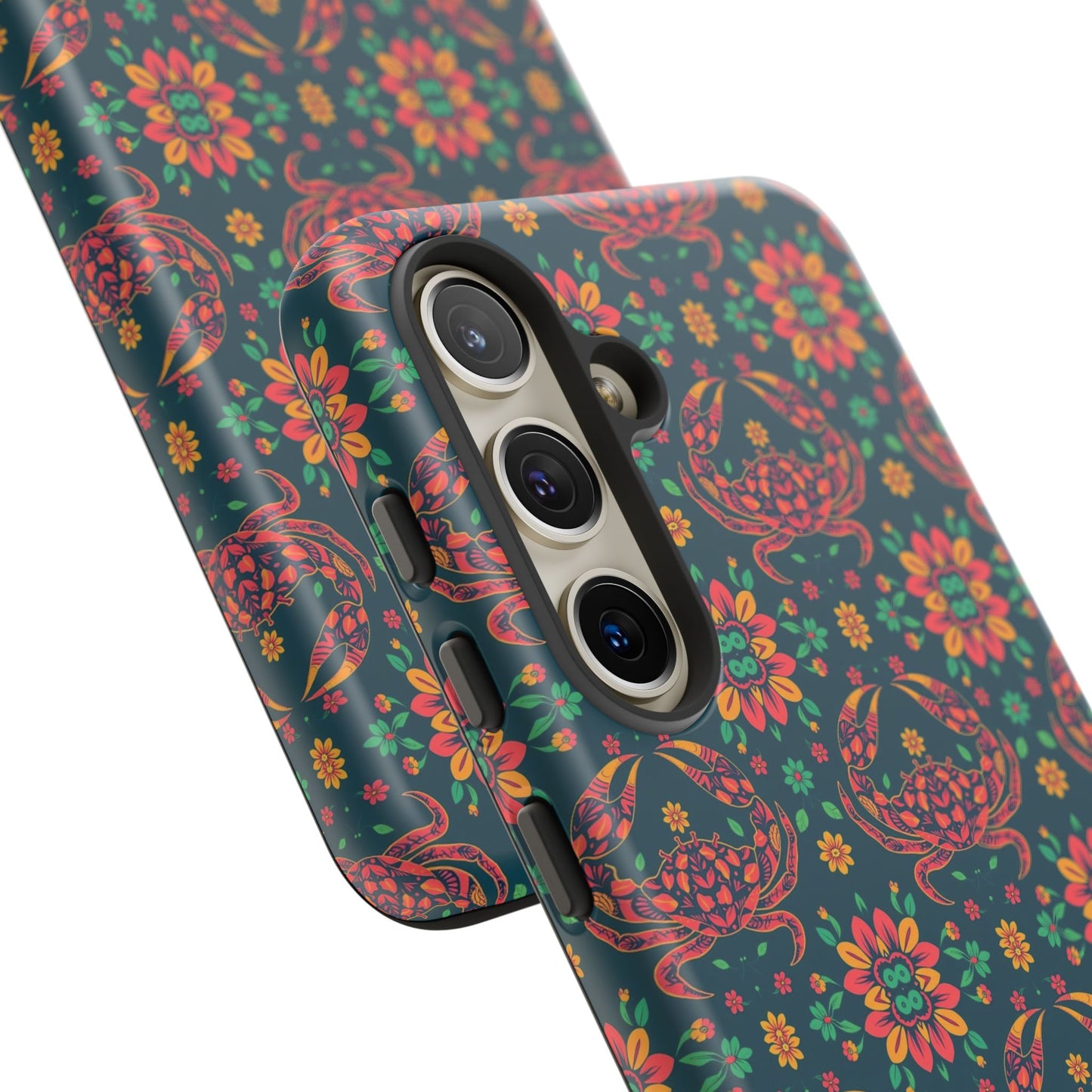 Tough Cases, Cancer, Zodiac v4, Flower Pattern