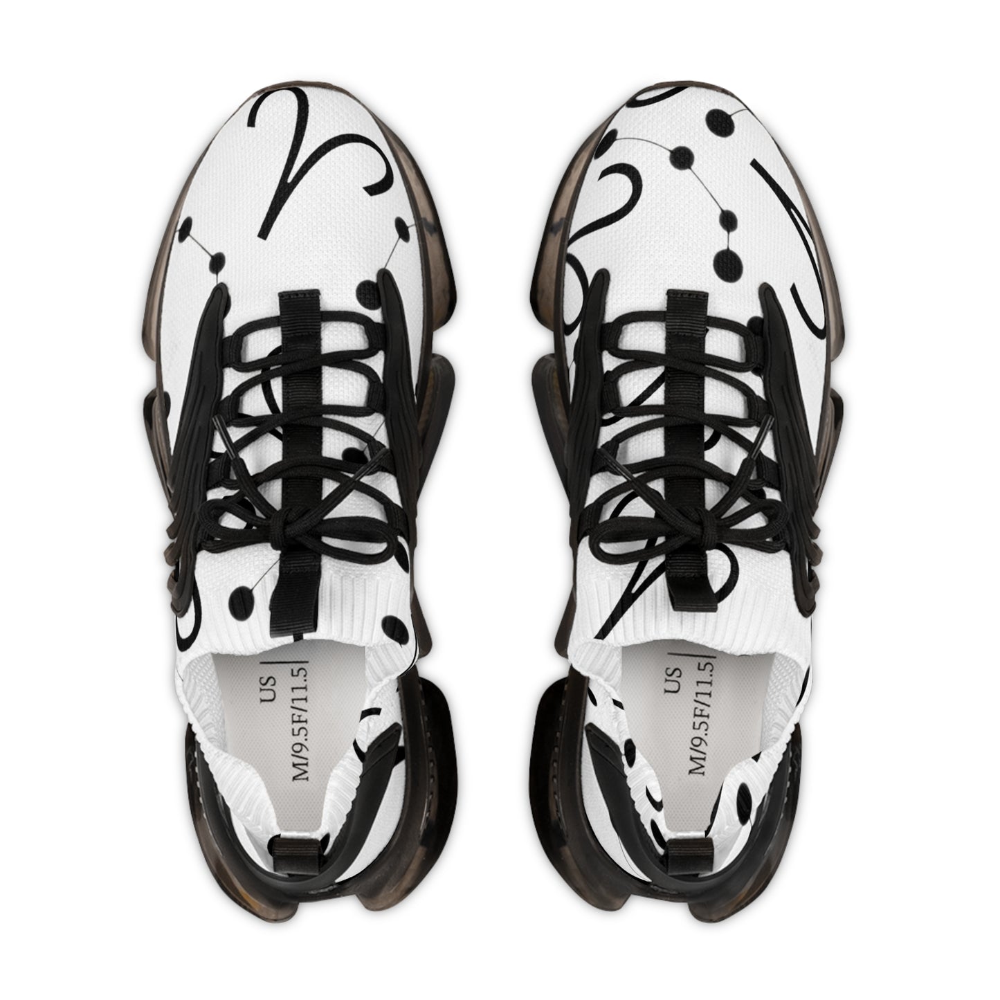 Men's Mesh Sneakers, Aries Zodiac Sign, all over print