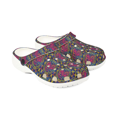 EVA Foam Rubber Shoes, (AOP), Capricorn, Zodiac, Pattern