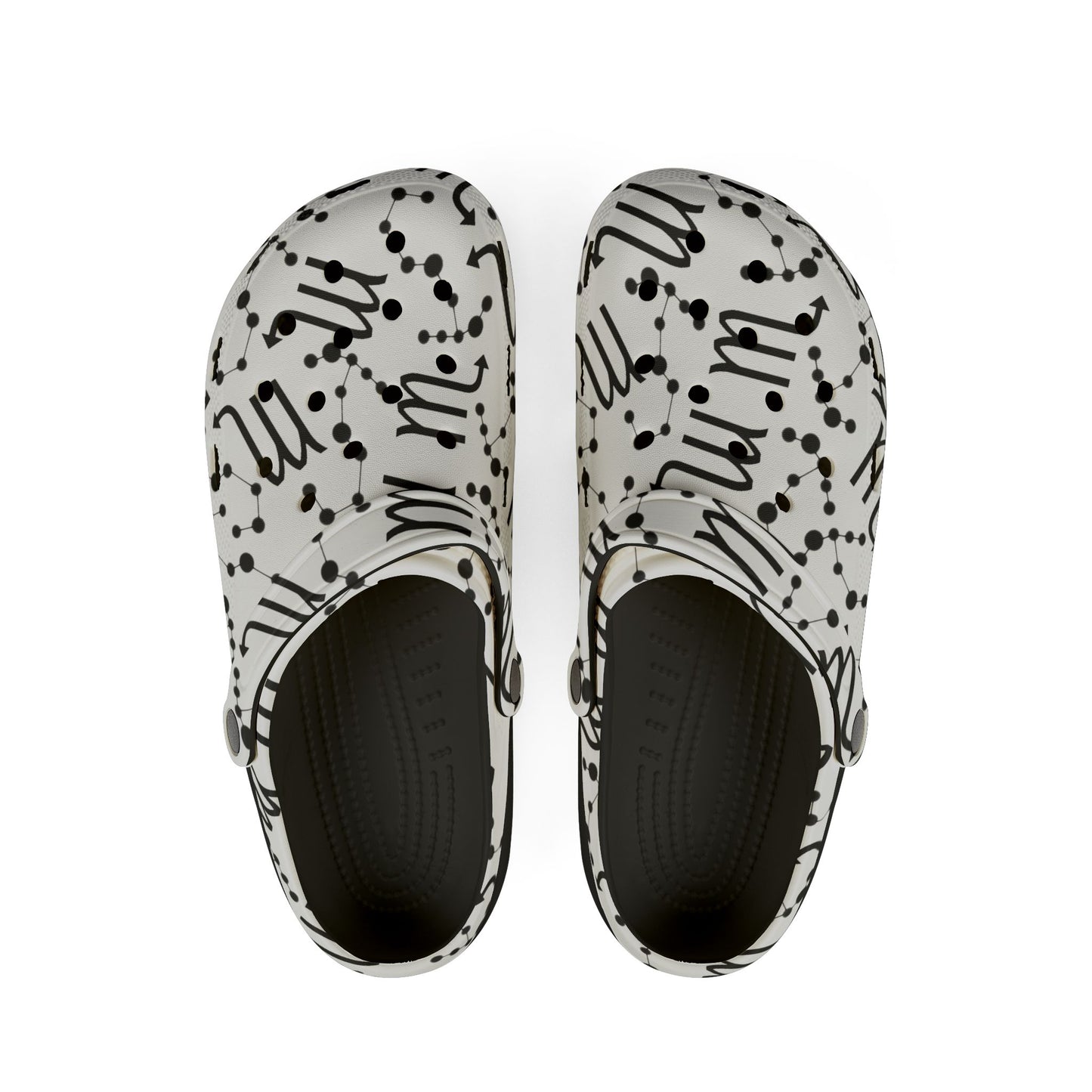 EVA Foam Rubber Shoes (AOP), Material 100% EVA, Scorpio Zodiac Design
