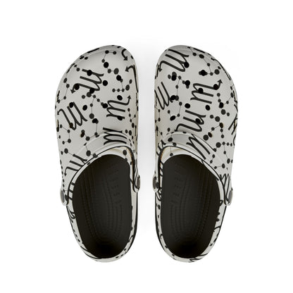 EVA Foam Rubber Shoes (AOP), Material 100% EVA, Scorpio Zodiac Design