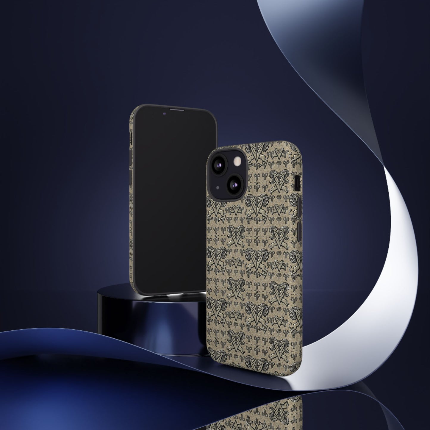 Tough Cases, Aries, Zodiac, Metal Pattern