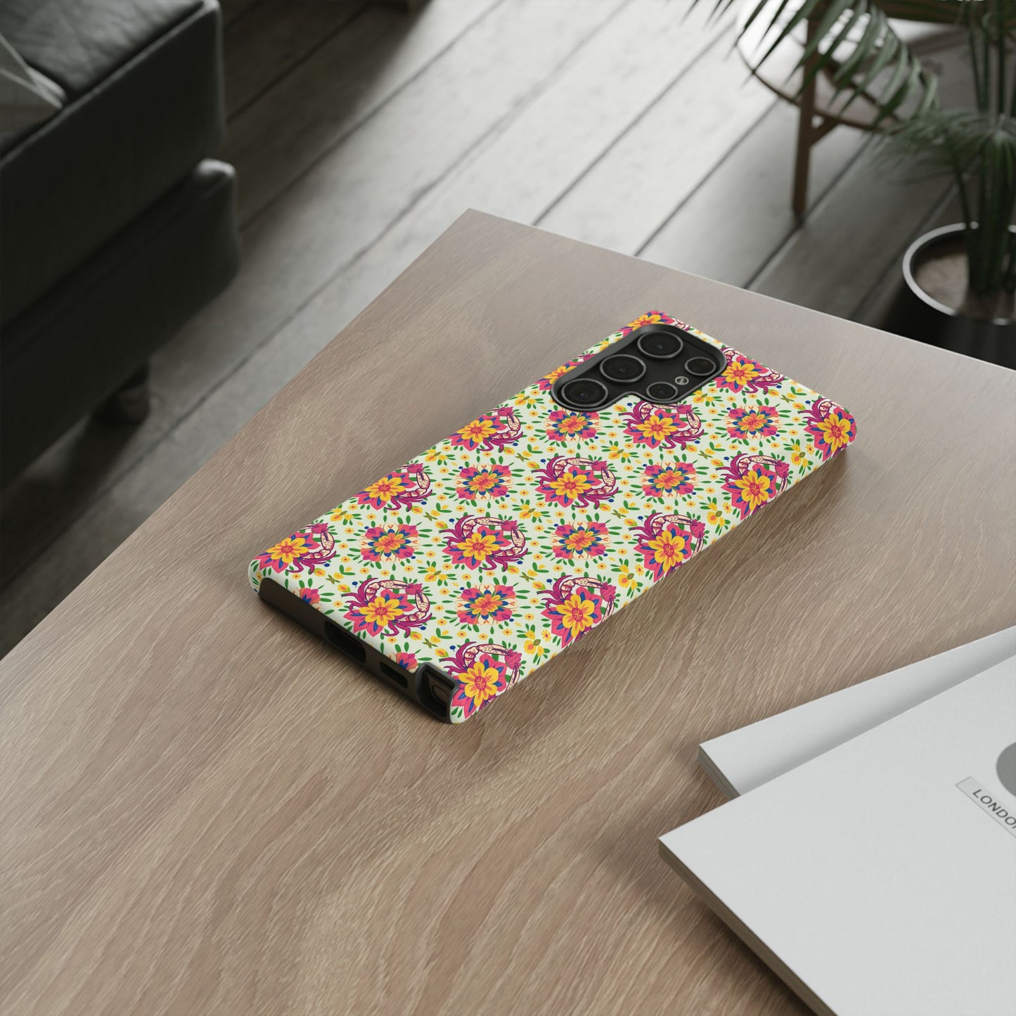 Tough Cases, Cancer, Zodiac v3, Flower Pattern