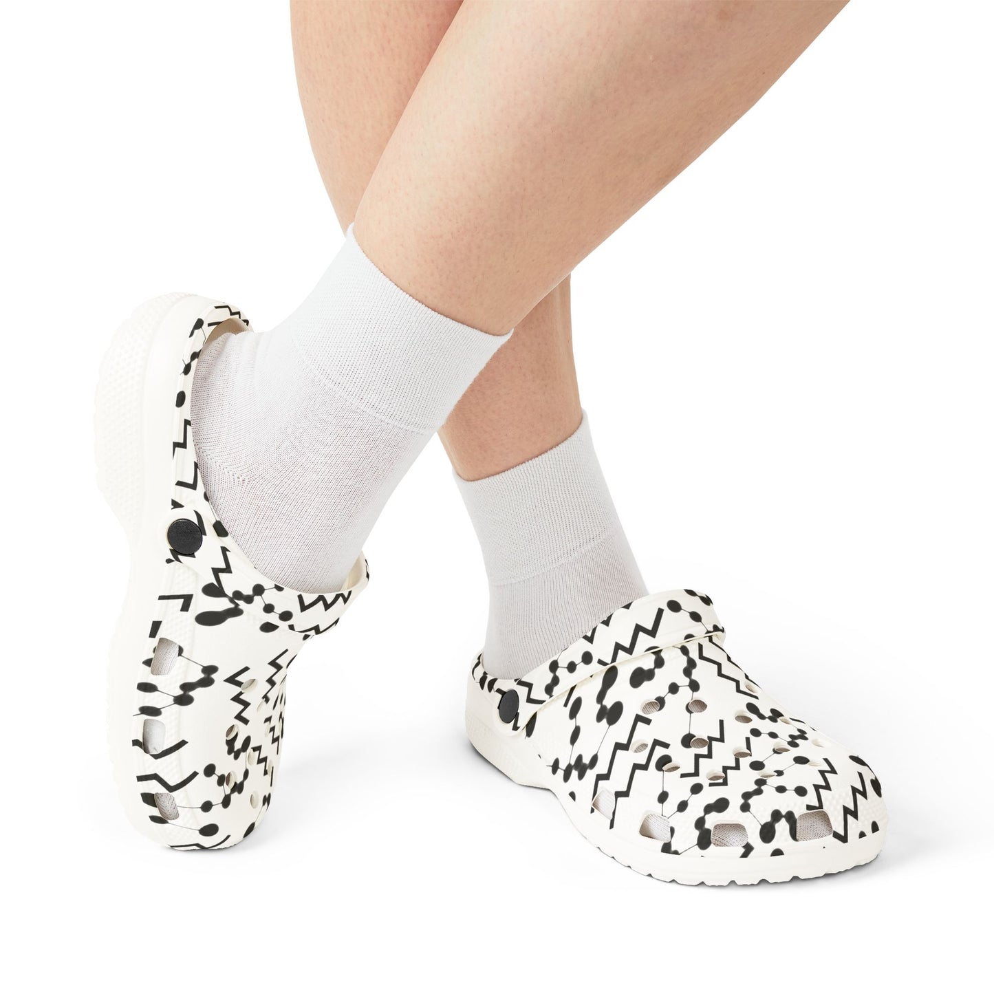 EVA Foam Rubber Shoes (AOP), Material 100% EVA, Aquarius Zodiac Design