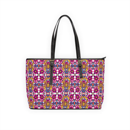 Leather Shoulder Bag, Scorpio, Zodiac v1, Flower Pattern