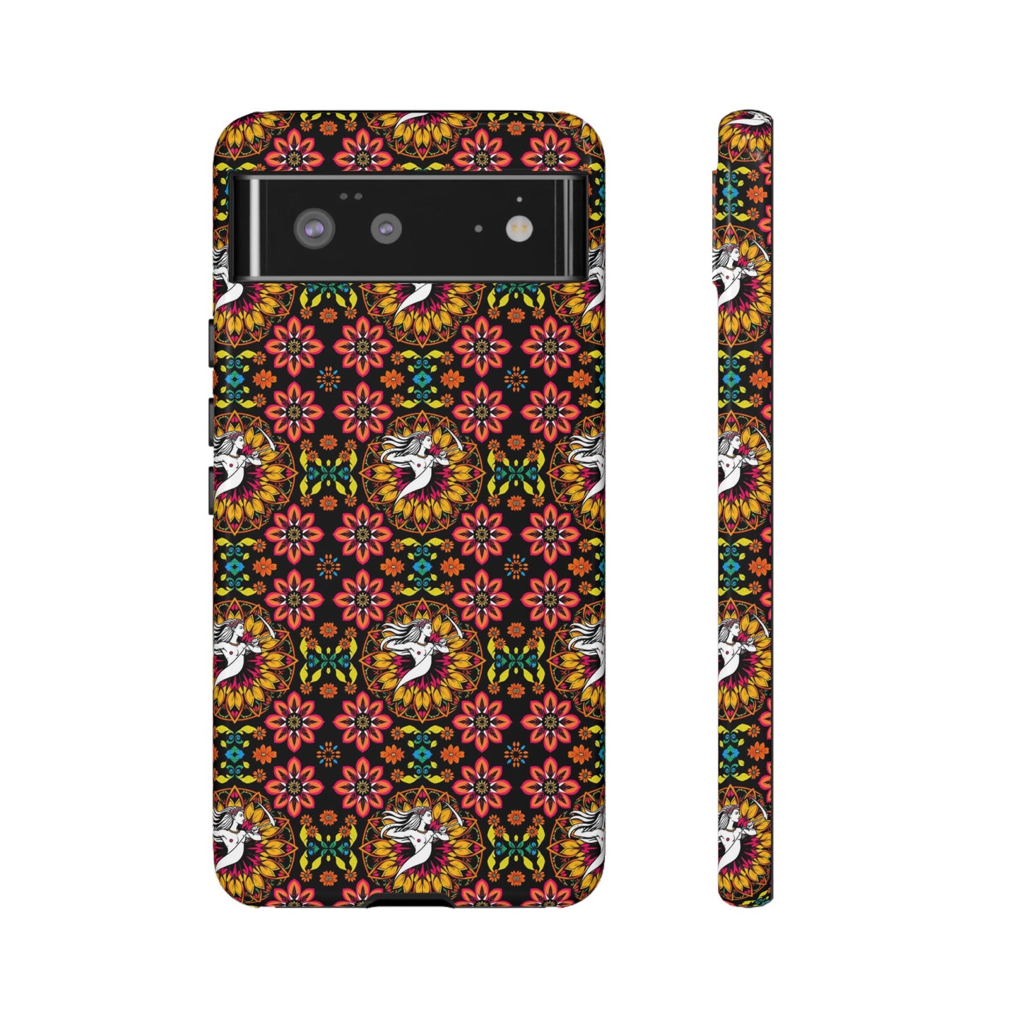 Tough Cases, Sagittarius, Zodiac v2, Flower Pattern