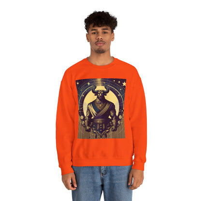 Unisex Heavy Blend™ Crewneck Sweatshirt, Minotaur, Taurus Zodiac Design