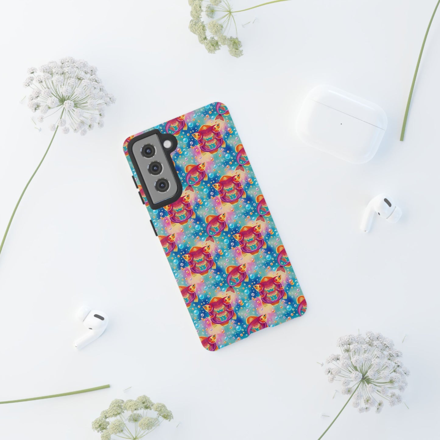 Tough Cases, Pisces, Zodiac v1, Bubble Pattern