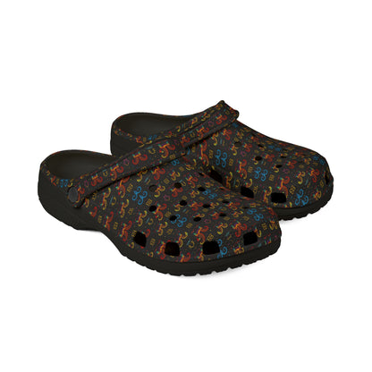 EVA Foam Rubber Shoes, (AOP), Aries, Zodiac v1, Pattern