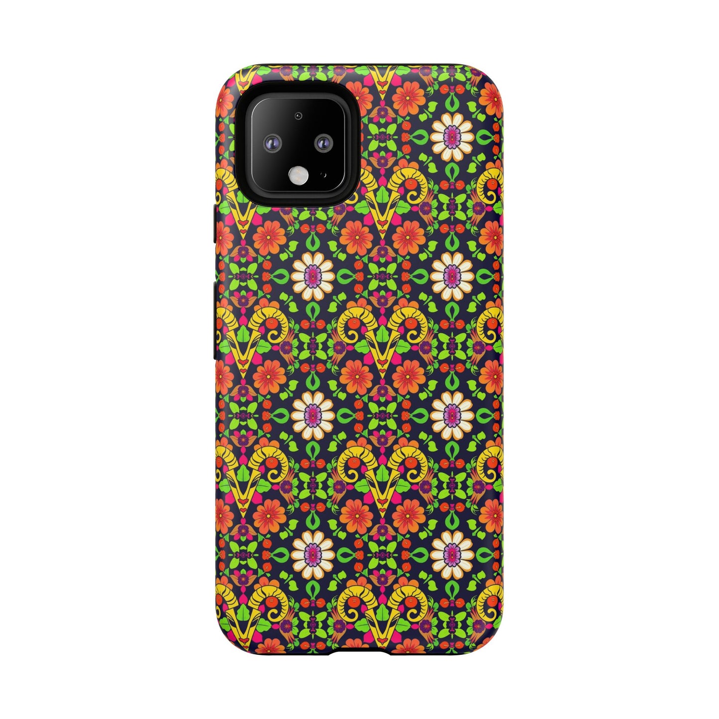 Tough Cases, Aries, Zodiac v4, Flower Pattern