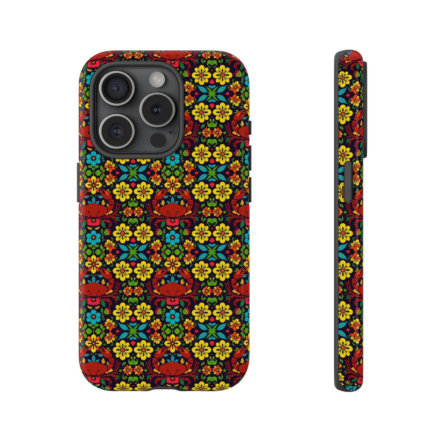Tough Cases, Cancer, Zodiac v2, Flower Pattern