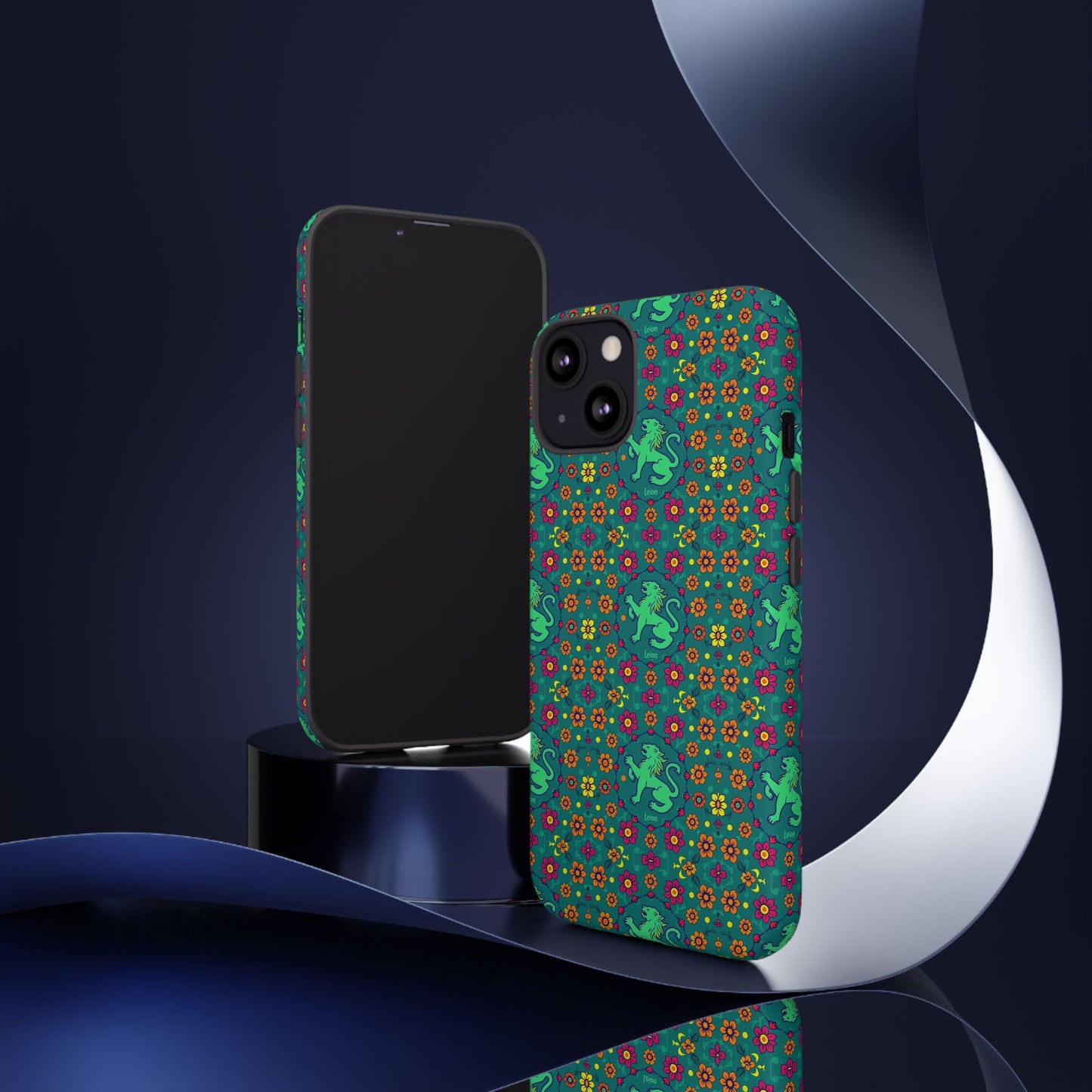 Tough Cases, Leo, Zodiac v3, Flower Pattern