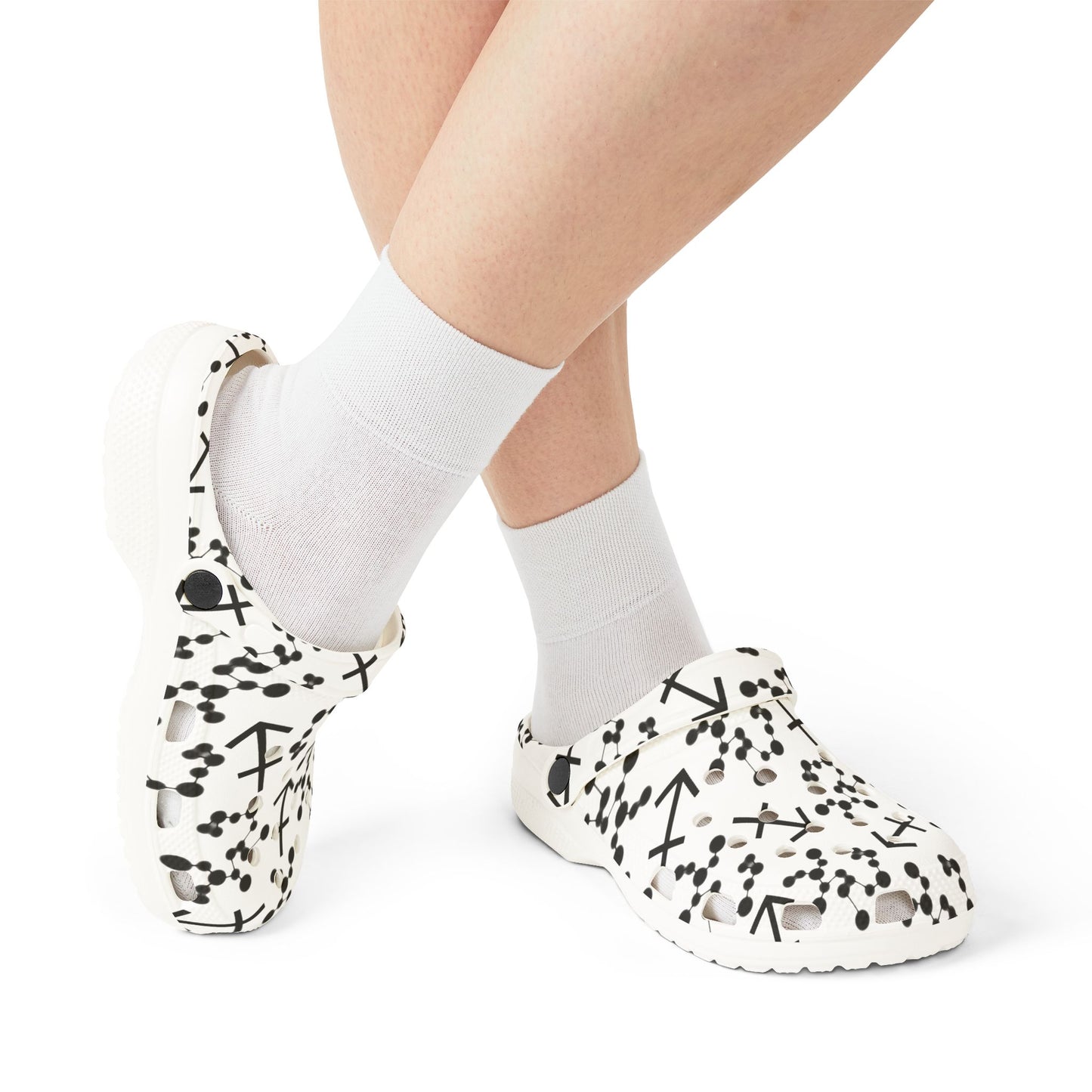 EVA Foam Rubber Shoes (AOP), Material 100% EVA, Sagittarius Zodiac Design