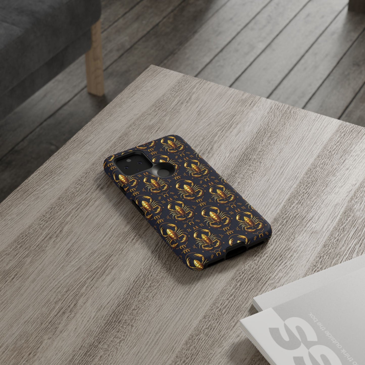 Tough Cases, Scorpio, Zodiac, Metal Pattern
