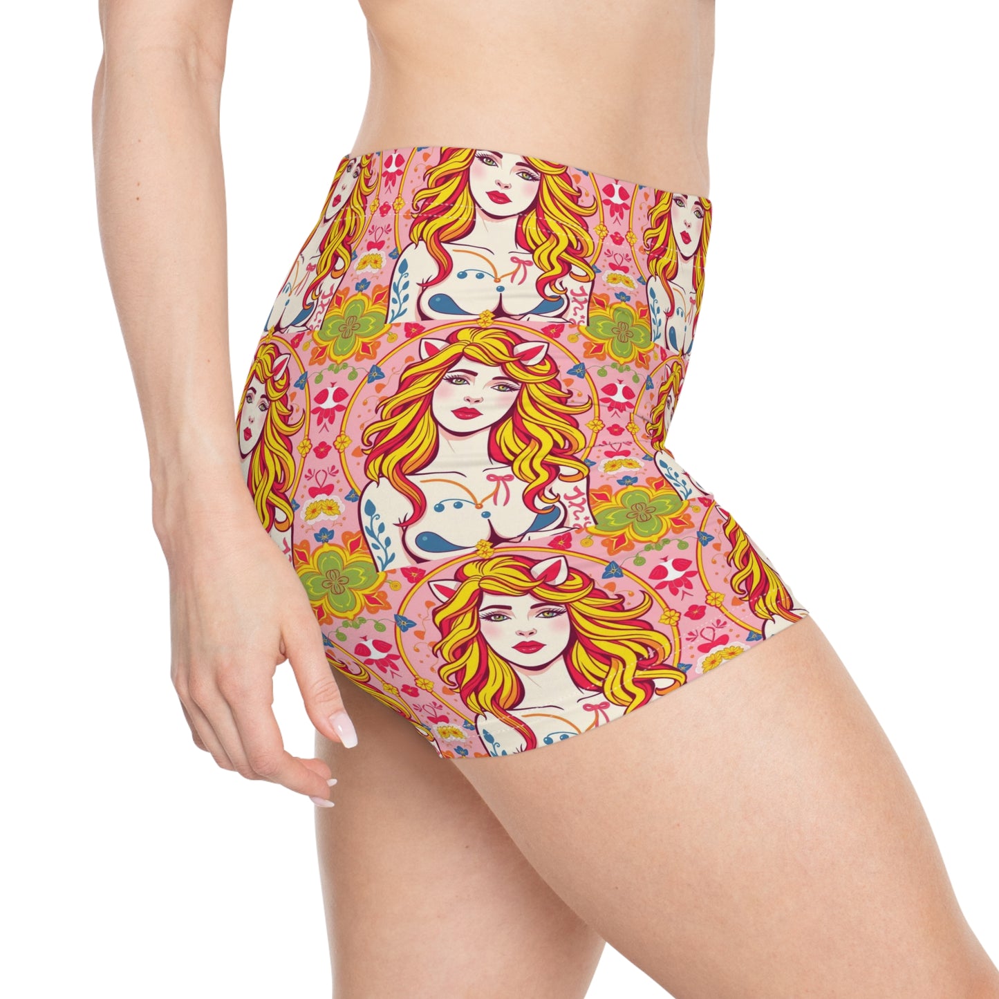 Women's Shorts, (AOP), Leo, Zodiac v3, Sexy Pattern