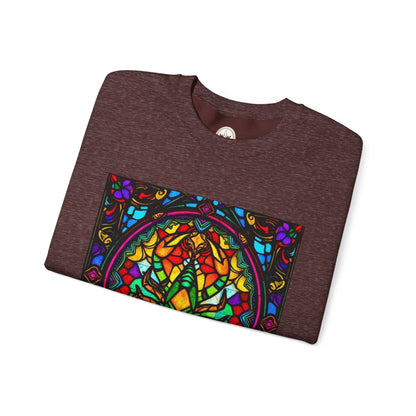 Unisex Heavy Blend™ Crewneck Sweatshirt, Glass 1, Scorpio Zodiac Design