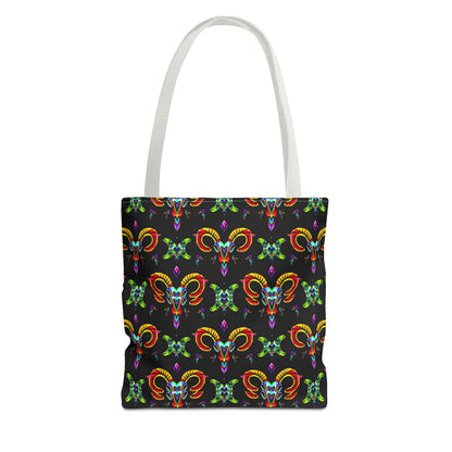 Tote Bag (AOP), Aries, Zodiac, Jewel Pattern