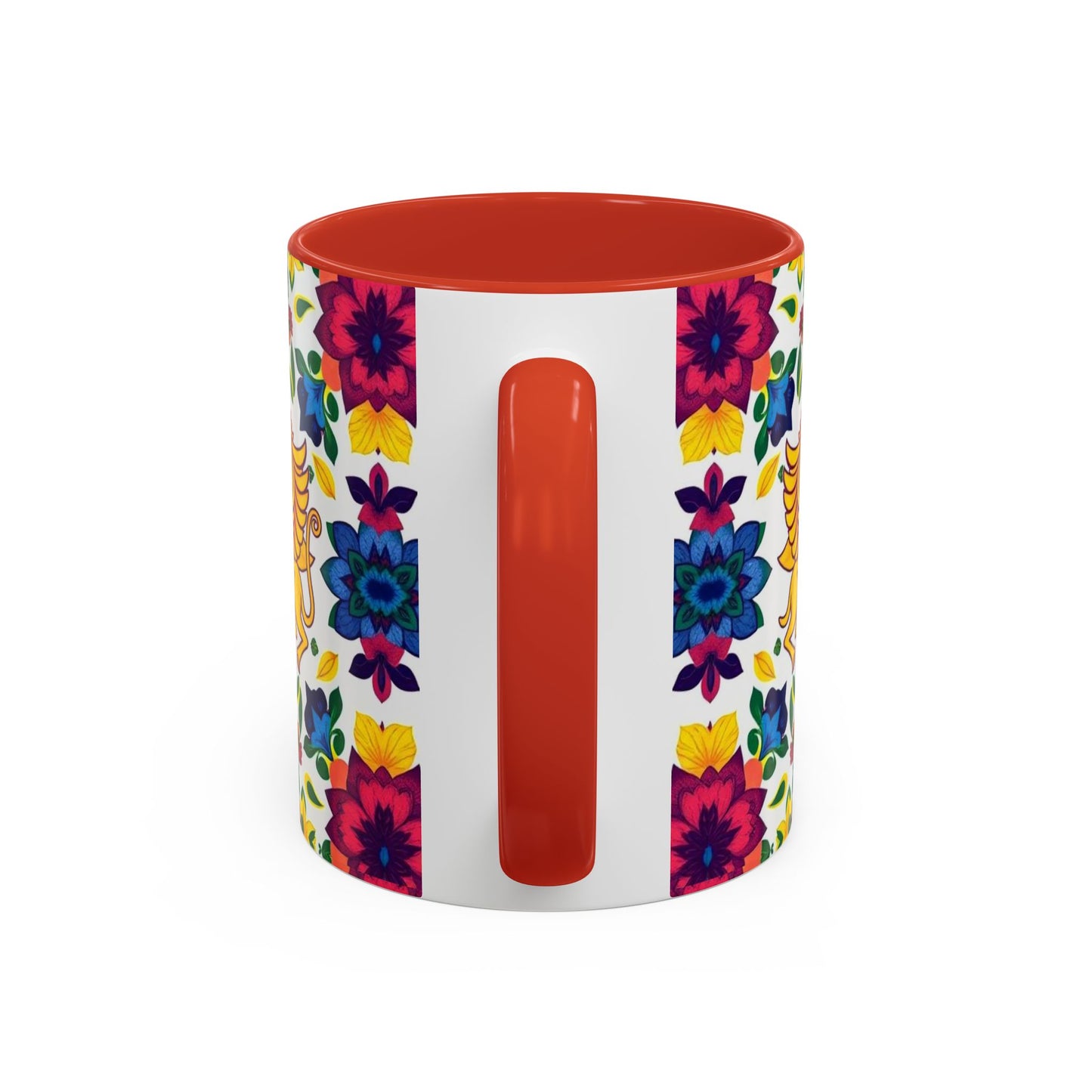 Accent Coffee Mug, Gemini, Zodiac, Flower Pattern, (11, 15oz)