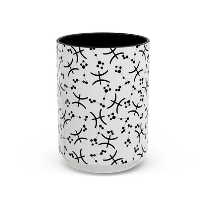 Accent Coffee Mug with the Pisces sign (11, 15oz)