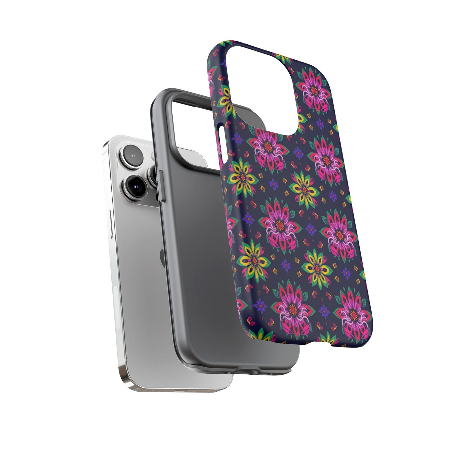 Tough Cases, Scorpio, Zodiac v4, Flower Pattern