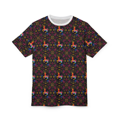 Unisex Cut & Sew T-Shirt, AOP, Capricorn, Zodiac v1, Pattern