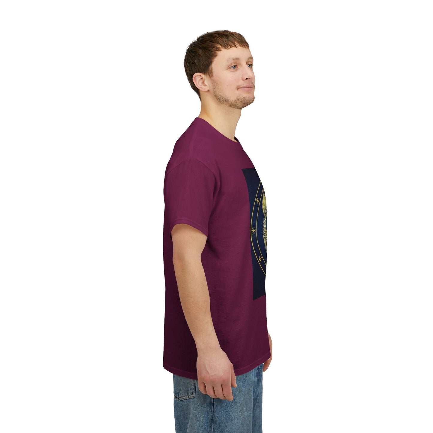 Unisex Heavy Cotton T-Shirt, King of Pisces, Zodiac Design