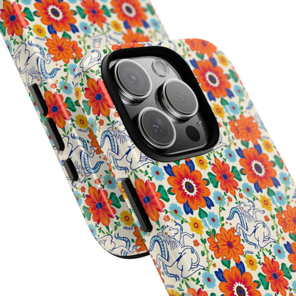 Tough Cases, Virgo, Zodiac v4, Flower Pattern