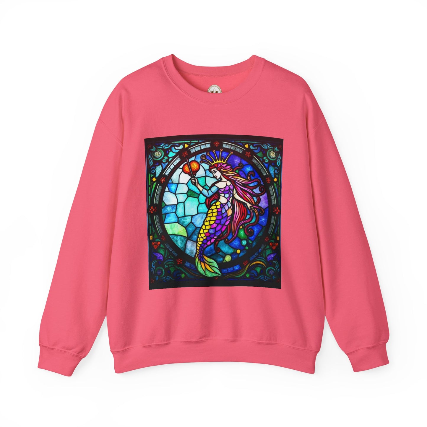 Unisex Heavy Blend™ Crewneck Sweatshirt, Glass, Aquarius Zodiac Design