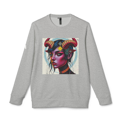 Adidas, Unisex Fleece Crewneck Sweatshirt, Taurus, Pop Art, Zodiac