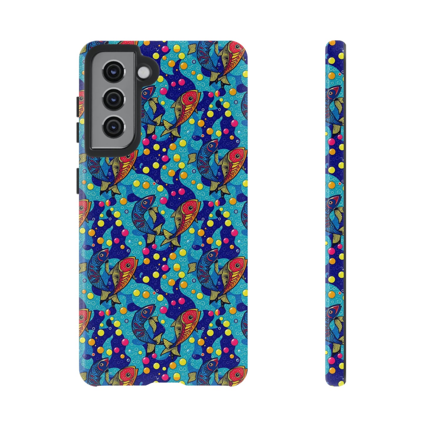 Tough Cases, Pisces, Zodiac v2, Bubble Pattern