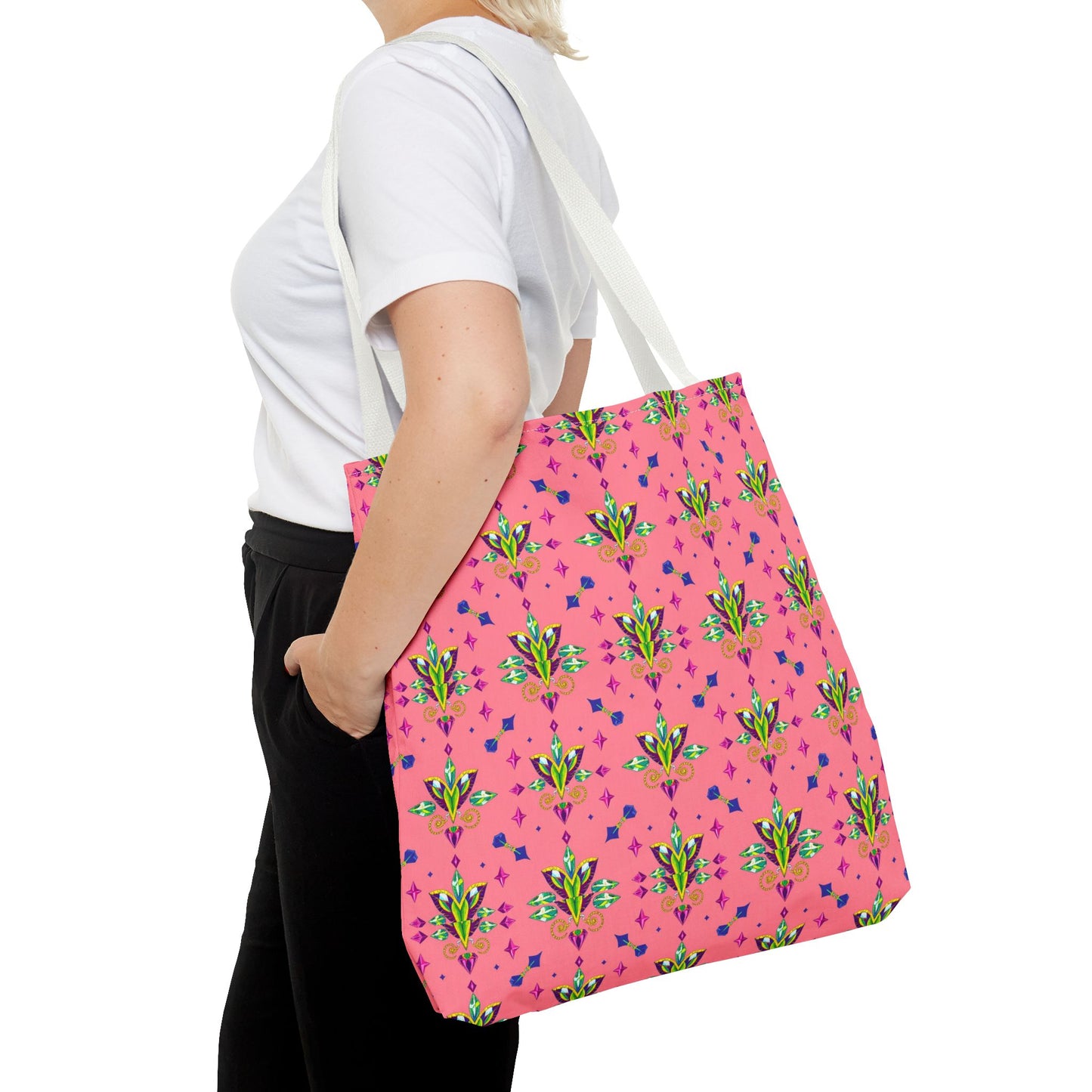 Tote Bag (AOP), Aquarius, Zodiac, Jewel Pattern