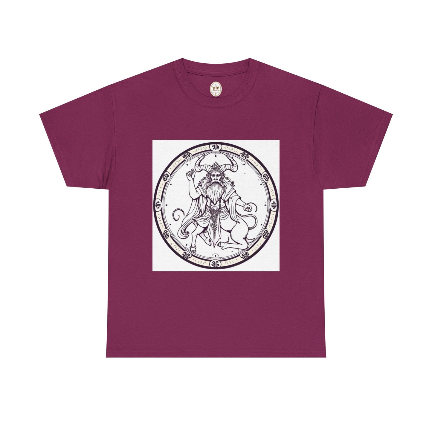 Unisex Heavy Cotton T-Shirt, Bull Centaur, Taurus Zodiac Design
