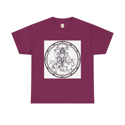 Unisex Heavy Cotton T-Shirt, Bull Centaur, Taurus Zodiac Design