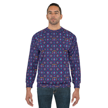 Unisex Sweatshirt (AOP), Libra, Zodiac v2, Jewel Pattern