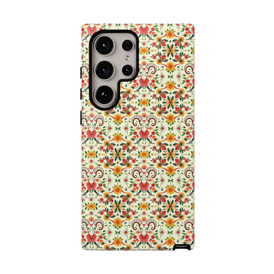 Tough Cases, Aries, Zodiac, Flower Pattern
