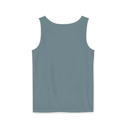 Unisex Garment-Dyed, Tank Top, Aquarius Design, Pop Art, 100% Ringspun US cotton