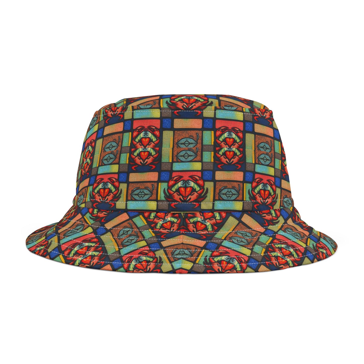 Bucket Hat, (AOP), Cancer, Zodiac, Shape Pattern