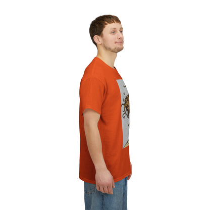 Unisex Heavy Cotton T-Shirt, Capricorn God v3, Zodiac Design