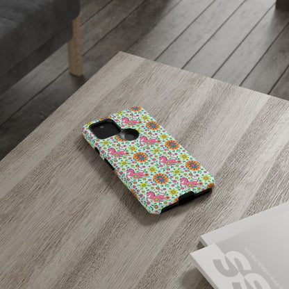 Tough Cases, Aquarius, Zodiac, Flower Pattern