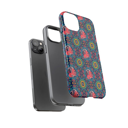 Tough Cases, Capricorn, Zodiac v1, Flower Pattern