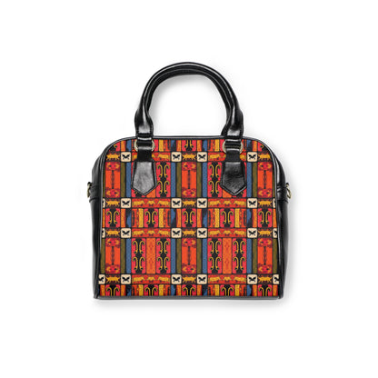 Shoulder Handbag, Virgo, Zodiac v2, Shapes Pattern