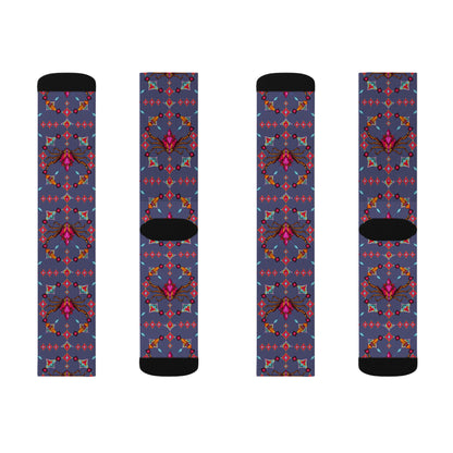 Sublimation Socks, Scorpio, Zodiac v2, Jewel Pattern