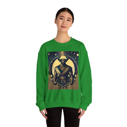 Unisex Heavy Blend™ Crewneck Sweatshirt, Minotaur, Taurus Zodiac Design
