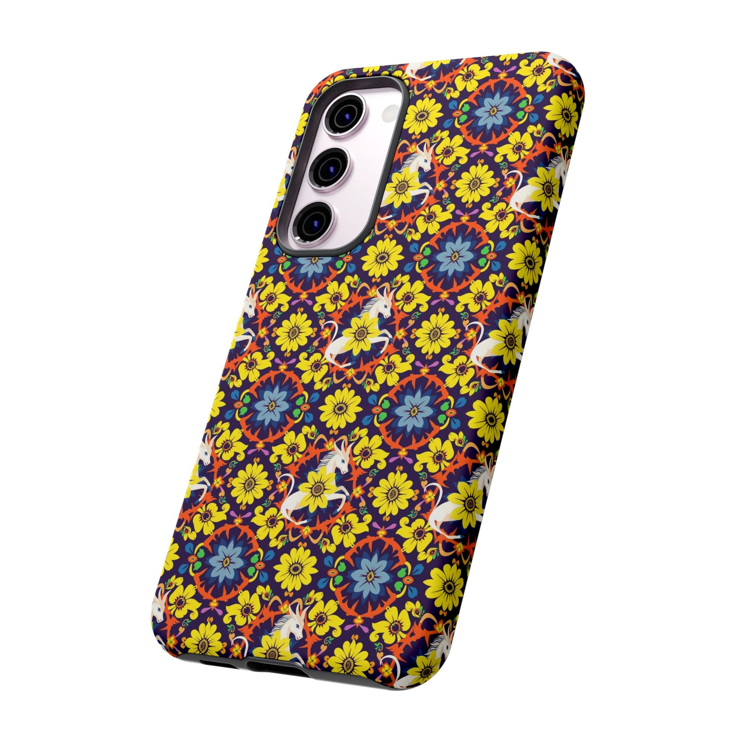 Tough Cases, Aquarius, Zodiac v3, Flower Pattern