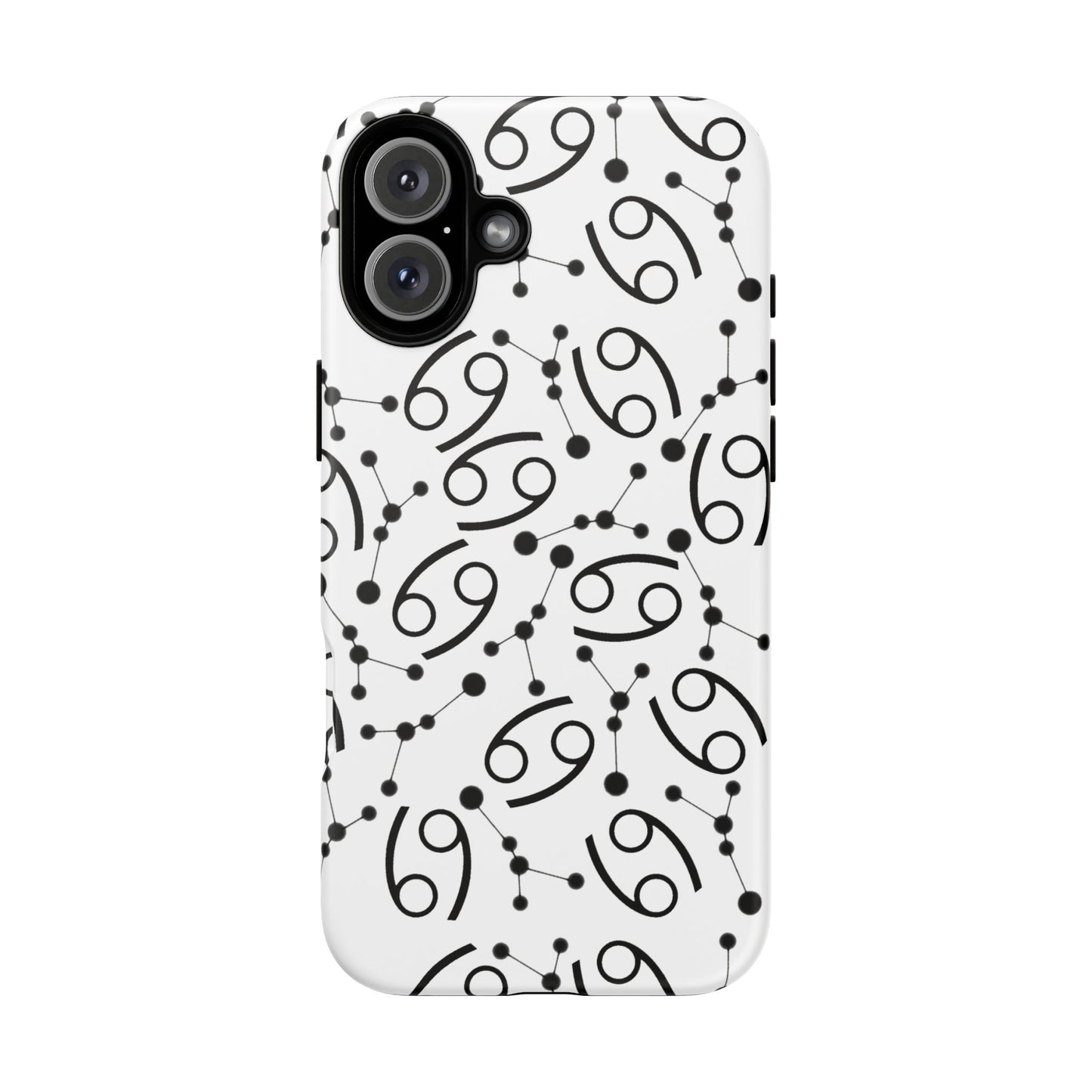Tough Cases with the Cancer Zodiac sign for iPhone, Samsung Galaxy, and Google Pixel devices