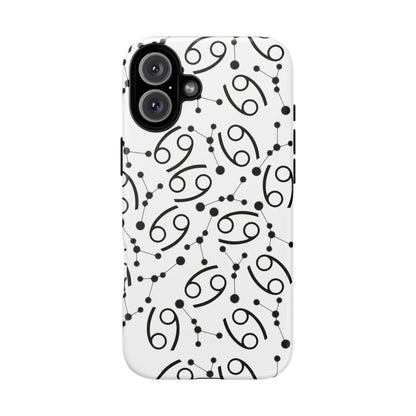 Tough Cases with the Cancer Zodiac sign for iPhone, Samsung Galaxy, and Google Pixel devices