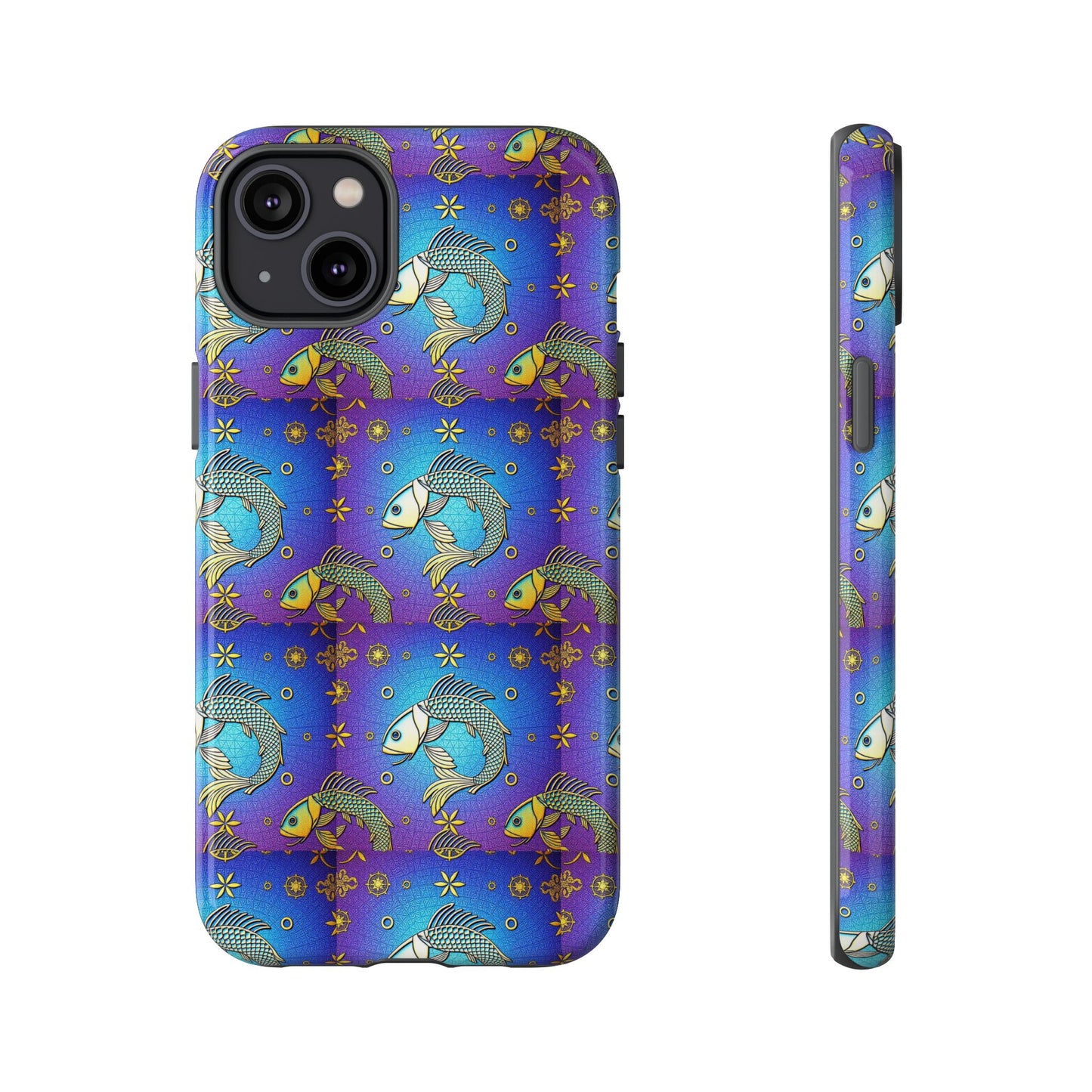 Tough Cases, Pisces, Zodiac v2, Metal Pattern
